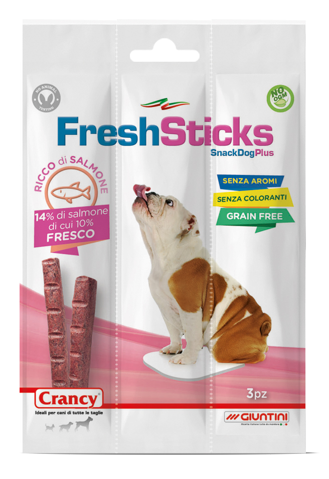 Crancy Fresh Sticks salmone - snack cani (1 conf. 30 pz)